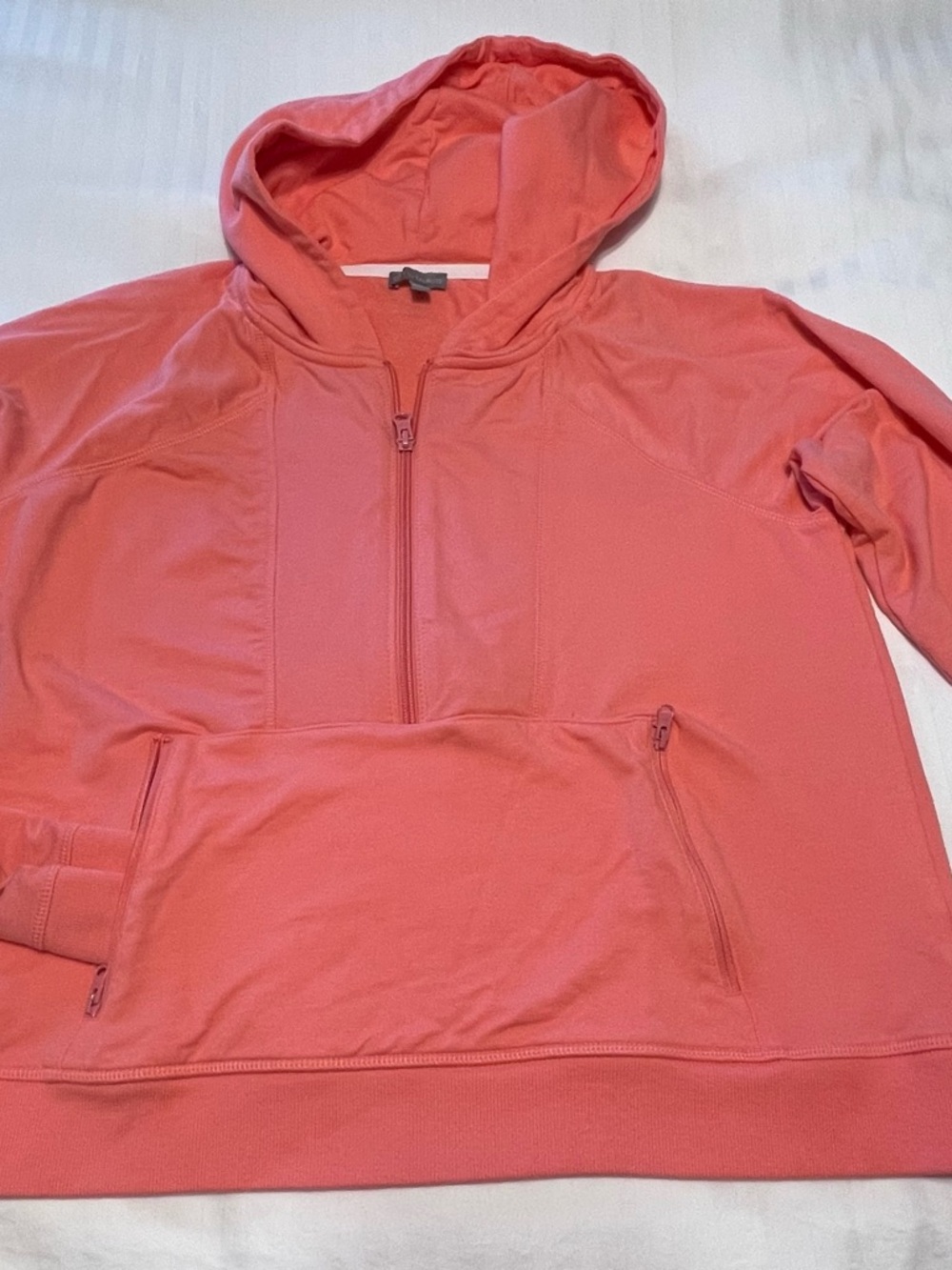 Talbots Coral Zip Hoodie